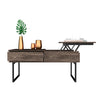 Lift Top Coffee Table With Drawer Vezu- Dark Walnut Vezu.