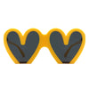 Skylette - Heart Shaped Oversized Party Fashion Sunglasses