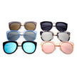 FERNDALE | Mirrored Polarized Lens Oversize Cat Eye Sunglasses