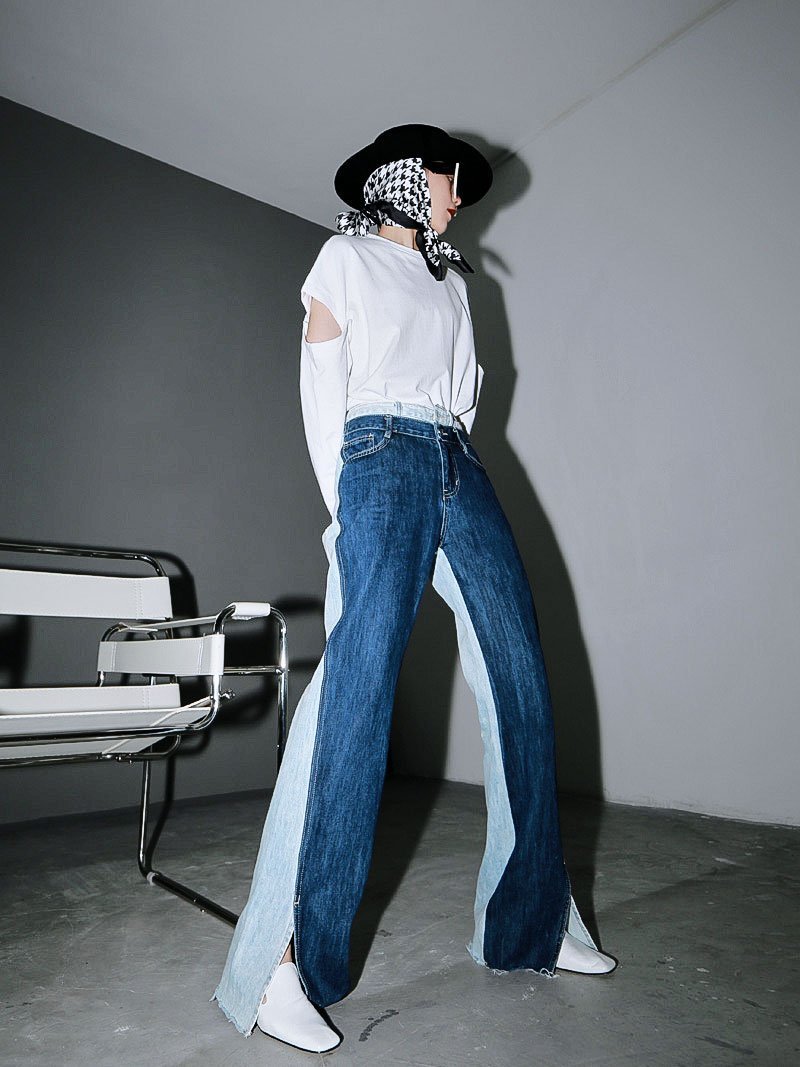 Sawako Loose Denim Wide Leg Pants