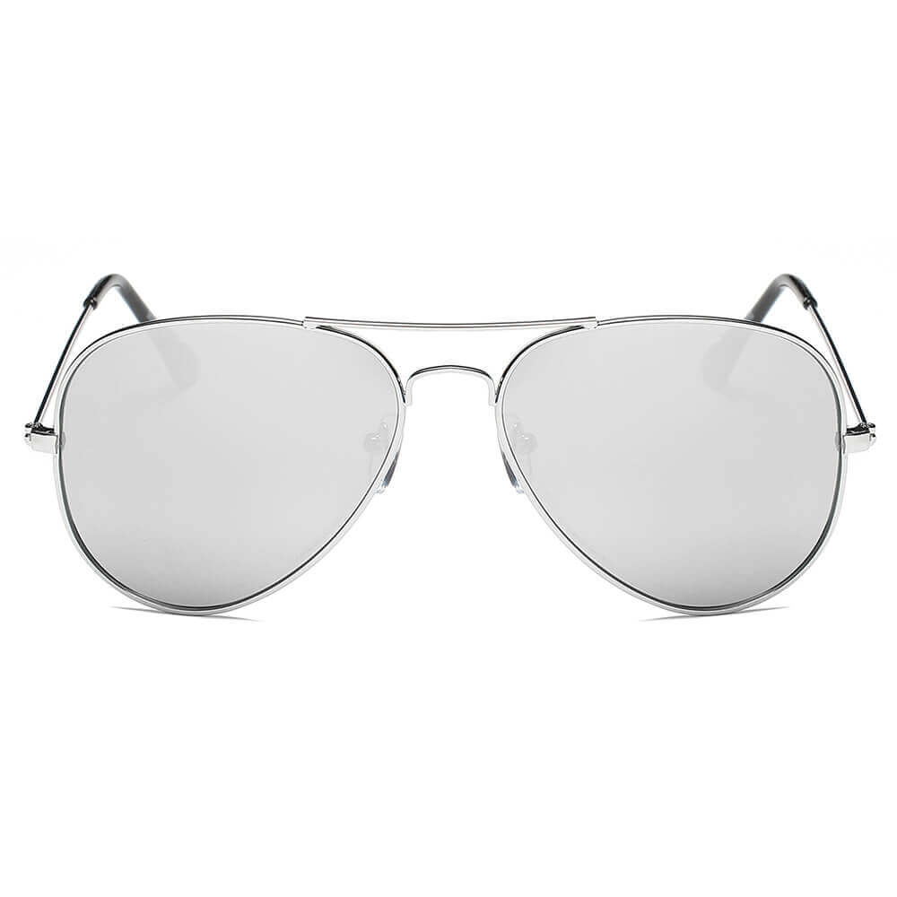 AARUS | Unisex Classic Metal Teardrop Aviator Shades Sunglasses