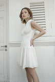 Robe corset Leah en blanc