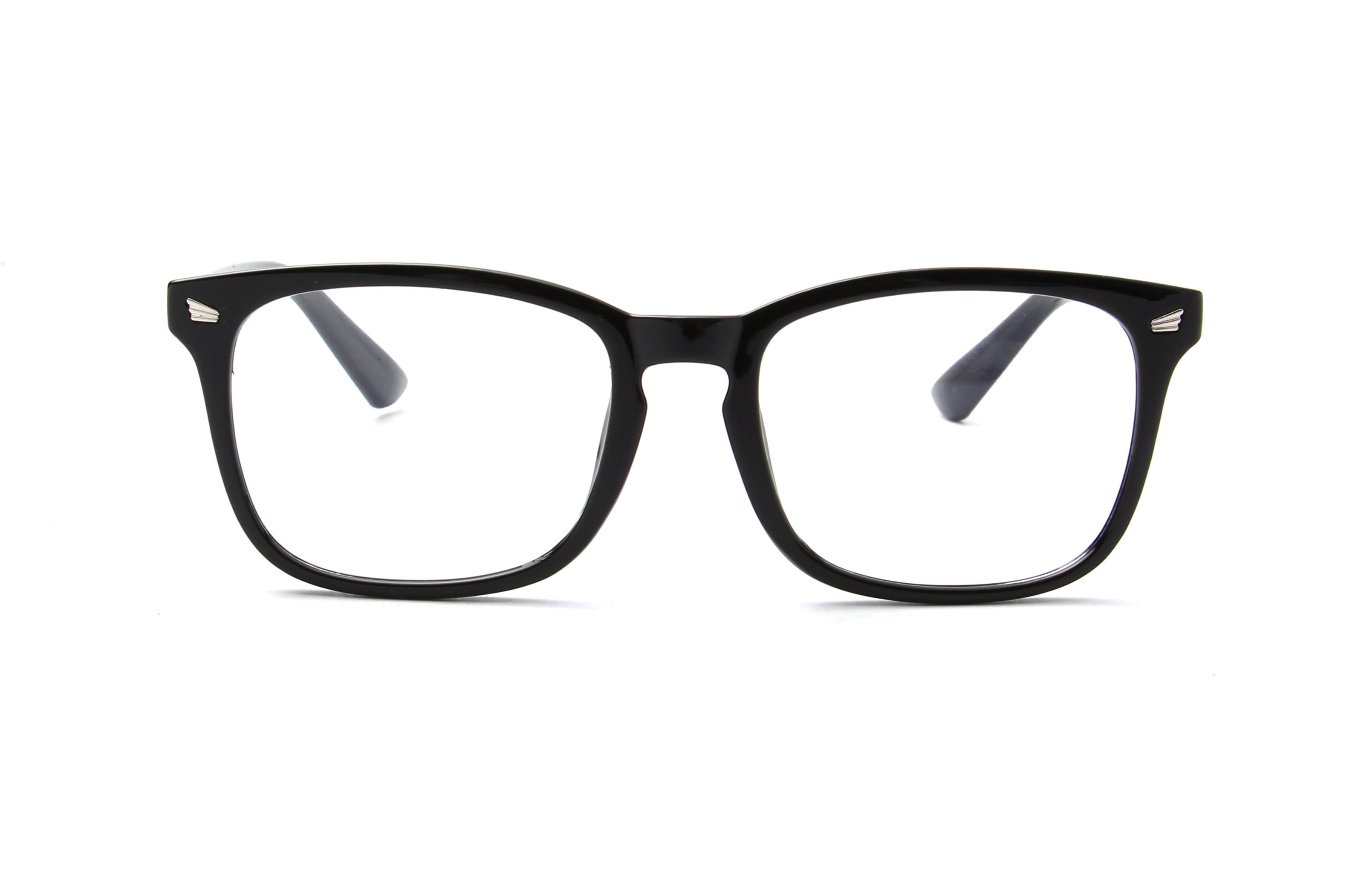 Venezia | Classic Rectangle Horn Rimmed Blue Light Blocker Glasses