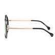 FARMINDALE | Polarized Circle Round Brow-Bar Fashion Sunglasses