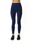 High Waisted Yoga Leggings - Navy Blue