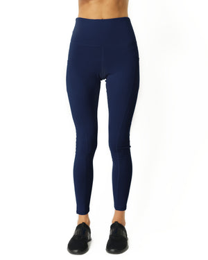 Legging de Yoga Taille Haute - Bleu Marine