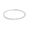 .925 Sterling Silver 1/2 Cttw Miracle-Set Diamond Bezel Look Tennis Bracelet