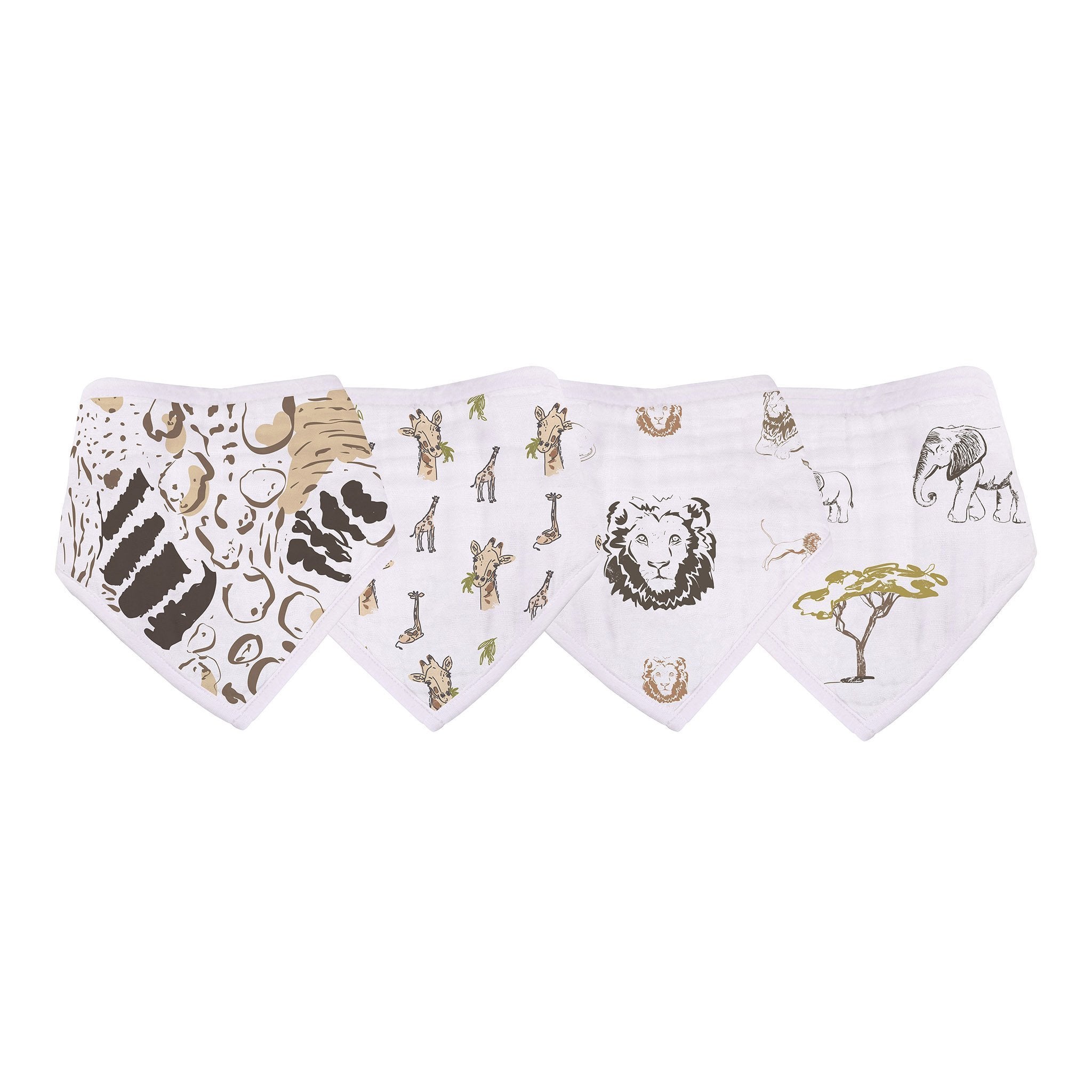 Sur les bavoirs bandana en bambou Savannah 4PK