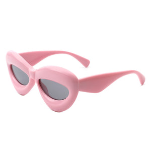 Vexa - Fashion Trendy Cat-Eye Thick Frame Lip Sunglasses