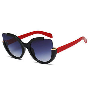 LENOX | Women Cut Out Round Cat Eye Fashion Style Vogue Sunglasses