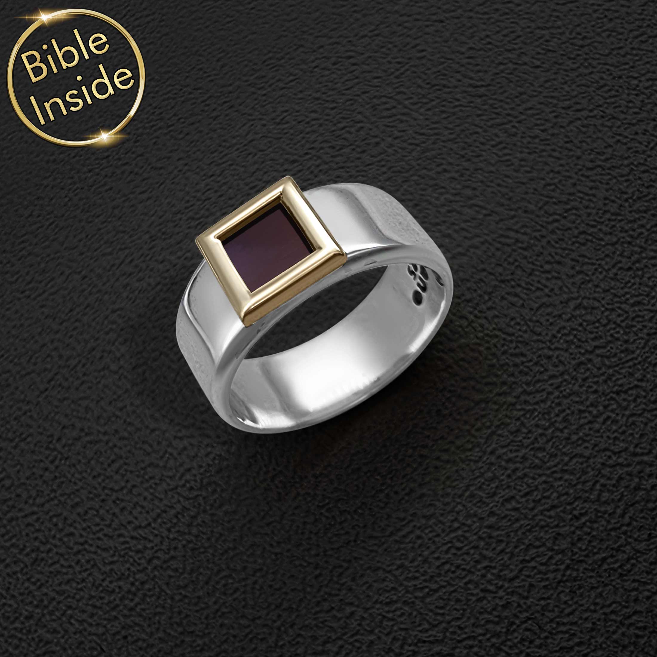 Bague Chrétienne Avec Nano Bible