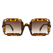 Luminite - Square Retro Irregular Frame Futuristic Fashion Tinted Sunglasses