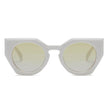 BERGEN | Women Geometric Round Cat Eye Sunglasses