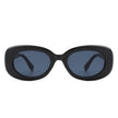 Nighting - Oval Retro 90s Round Narrow Vintage Sunglasses