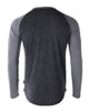 ZIMEGO Mens Athletic Fit Baseball Retro Contrast Long Sleeve Raglan T-Shirt