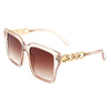 Verdiana - Women Chic Flat Top Tinted Fashion Square Sunglasses