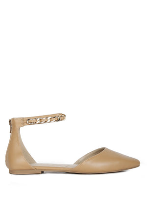 Zurich Slingback Chain Detail Flats