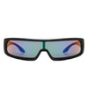 Orion - Futuristic Wrap Around Fashion Rectangle Shield Sunglasses