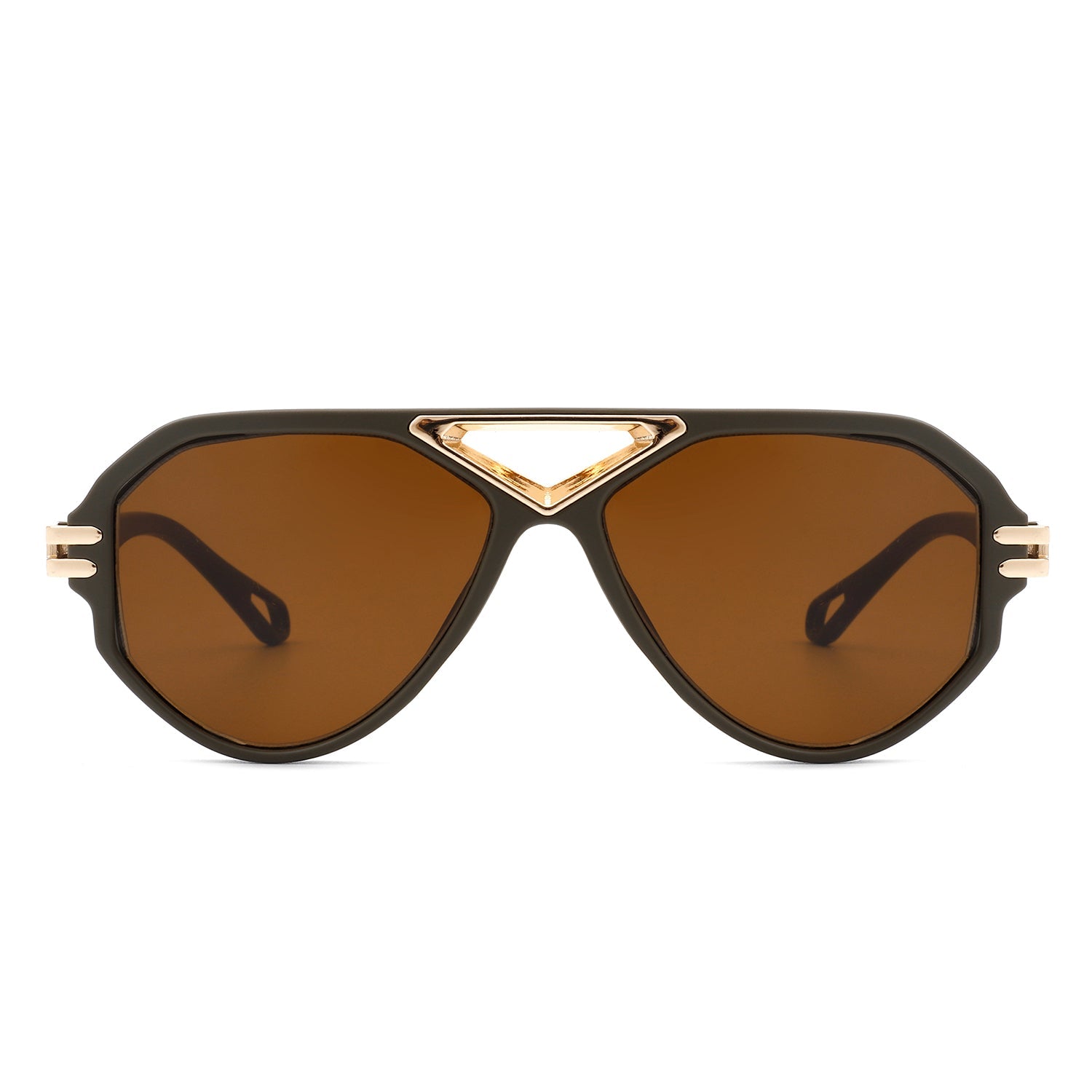 Unityth - Geometric Retro Round Vintage Fashion Aviator Sunglasses