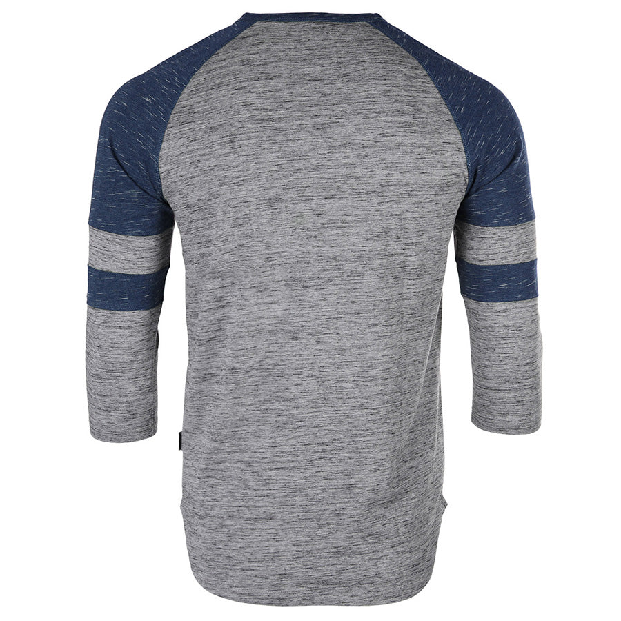 ZIMEGO Men's 3/4 Sleeve NAVY Baseball Football College Raglan