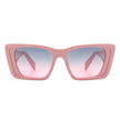 Karmelle - Square Retro Oversize Thick Frame Fashion Women Cat Eye Sunglasses