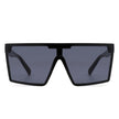 Vitalize - Oversize Retro Square Flat Top Tinted Fashion Women Sunglasses