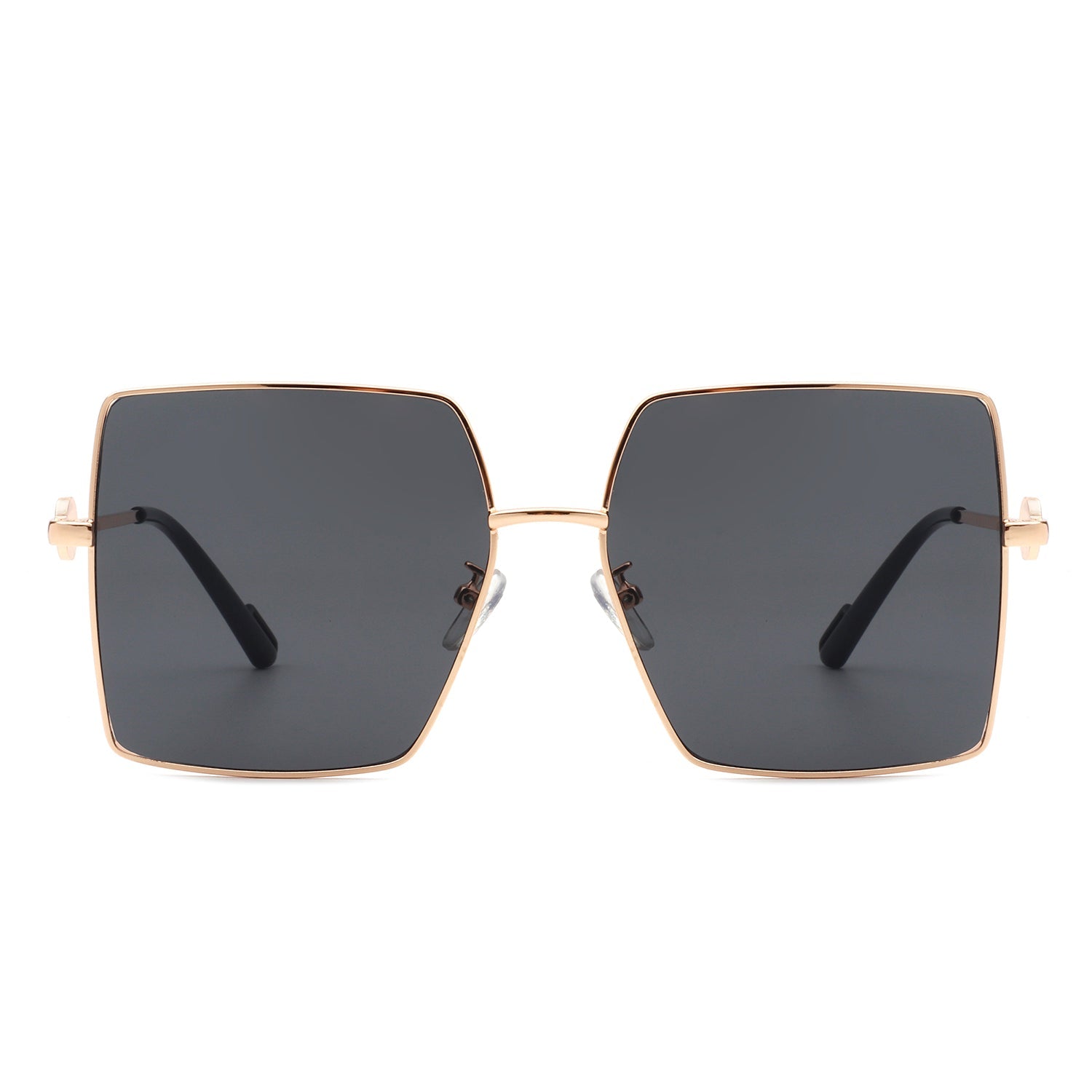 Benazia - Square Oversize Flat Top Large Tinted Women Fashion Sunglasses