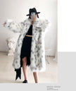 Winter Leopard Print Faux Fur Coats