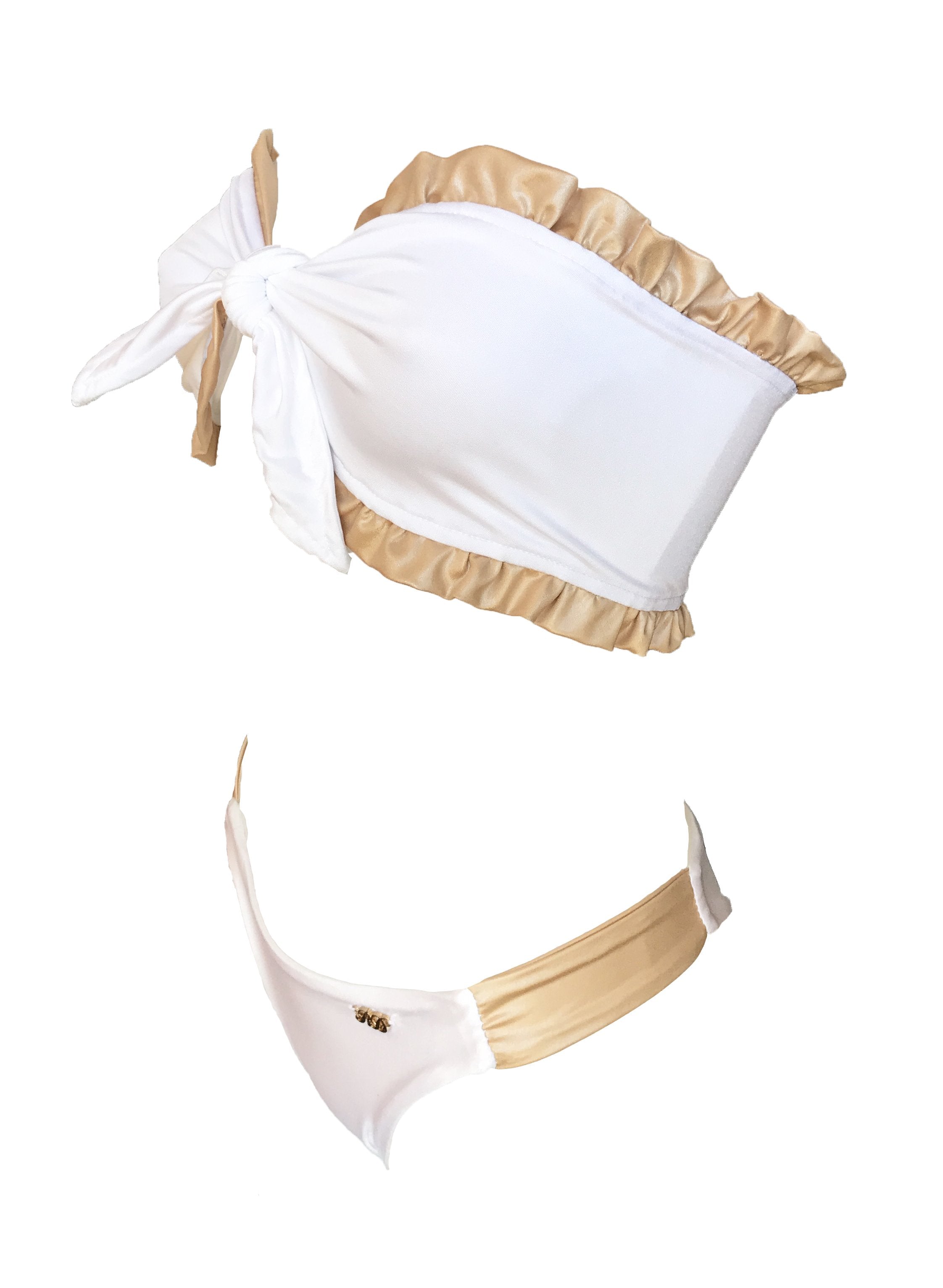 Haut bandeau et bas classique Lexy - Blanc