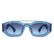 Xanadusk- Geometric Retro Irregular Brow-Bar Square Fashion Sunglasses