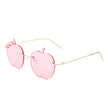 Zephyrus - Rimless Apple Shape Party Frameless Tinted Sunglasses