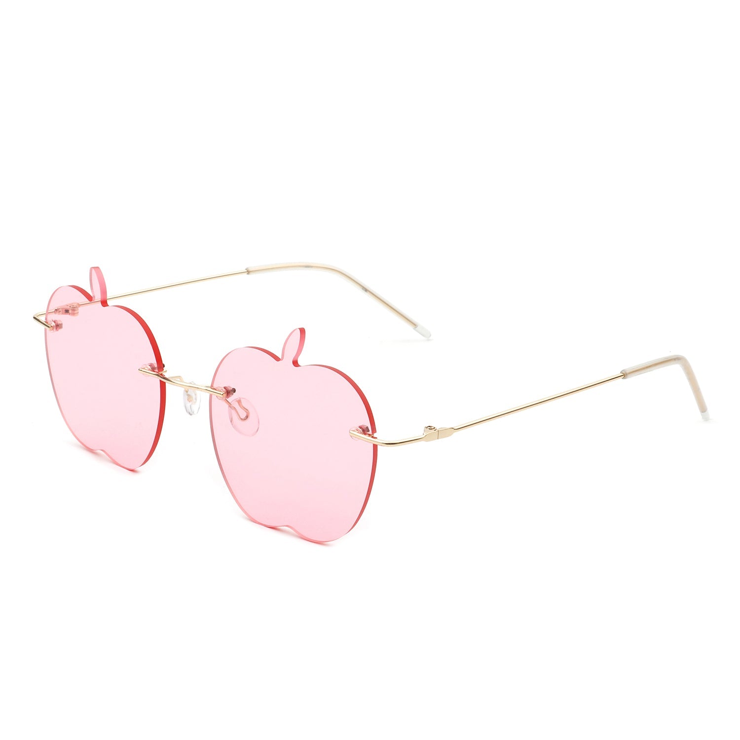 Zephyrus - Rimless Apple Shape Party Frameless Tinted Sunglasses