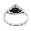 Garnet Stone Sterling Silver Ring