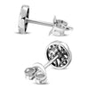 Boucles d'oreilles rondes celtiques en argent