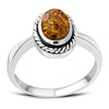 Baltic Amber Sterling Silver Ring