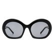 Vanta - Oversized Round Futuristic Oval Glasses Trendy Sunglasses Shades