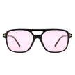 Skyhavoc - Retro Square Brow-Bar Fashion Aviator Sunglasses