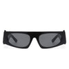 Starisle - Rectangle Chic Oval Lens Chunky Slim Fashion Sunglasses