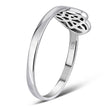 Plain Silver Celtic Knot Heart Ring