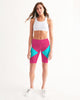 Perennial Fuchsia Women's Mid-Rise Bike Shorts