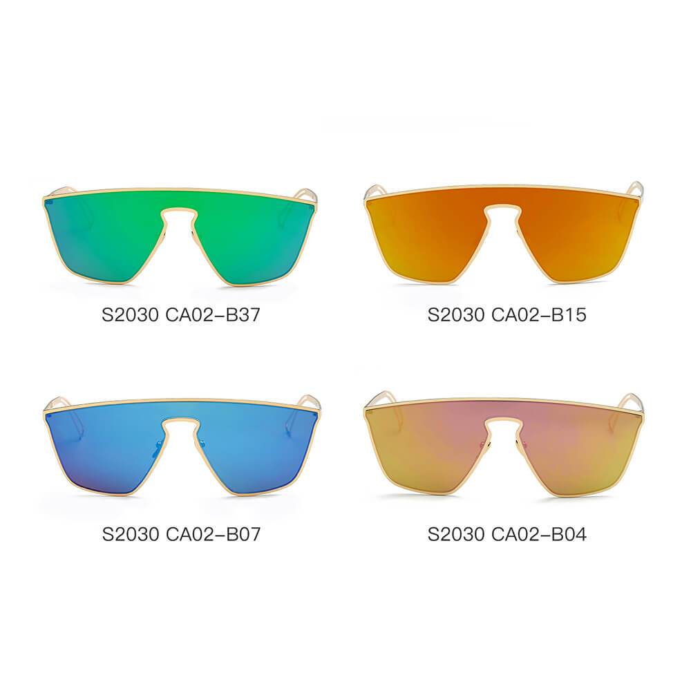 BEVERLY | Women Square Futuristic Flat Lens Sunglasses