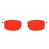 GARNER | Retro Vintage Slim Rectangle Sunglasses