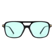 Skyhavoc - Retro Square Brow-Bar Fashion Aviator Sunglasses