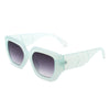 Solstice - Retro Women Geometric Tinted Cat Eye Fashion Sunglasses