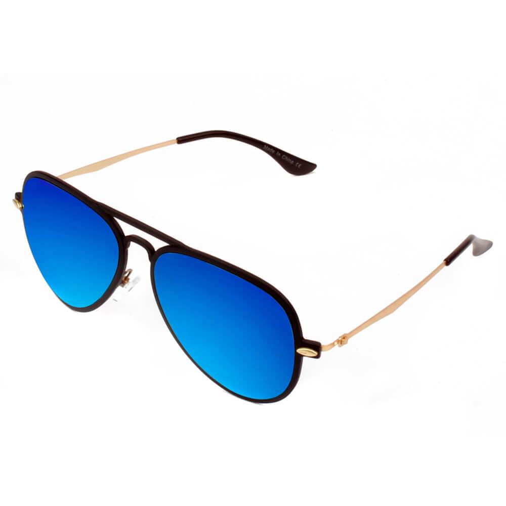 DURHAM | Unisex Mirrored Aviator Fashion Sunglasses