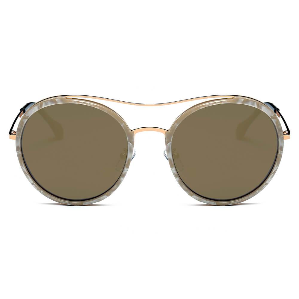 EMPORIA | Retro Polarized Lens Circle Round Sunglasses