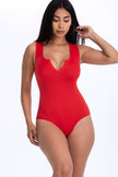 Split Neckline Sleeveless Bodysuit (CAPELLA)