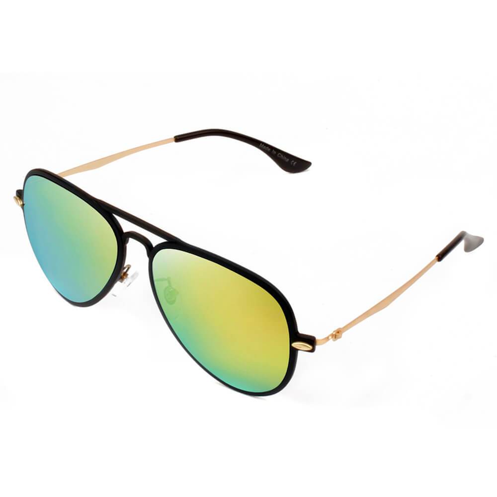 DURHAM | Unisex Mirrored Aviator Fashion Sunglasses