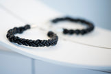 Black Thick Leather Bracelet