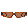 Quetzalx - Retro Rectangular Narrow Vintage Slim Sunglasses